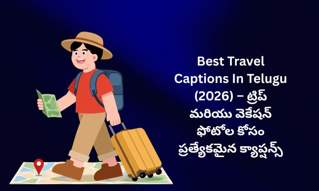 【450+】Best Travel Captions In Telugu (2026) – ట్రిప్ మరియు వెకేషన్ ఫోటోల కోసం ప్రత్యేకమైన క్యాప్షన్స్